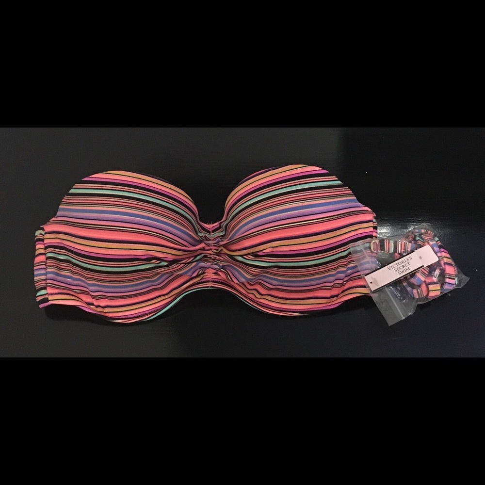 Victoria's Secret strapless swimsuit top flirt bandeau bikini  new with tags